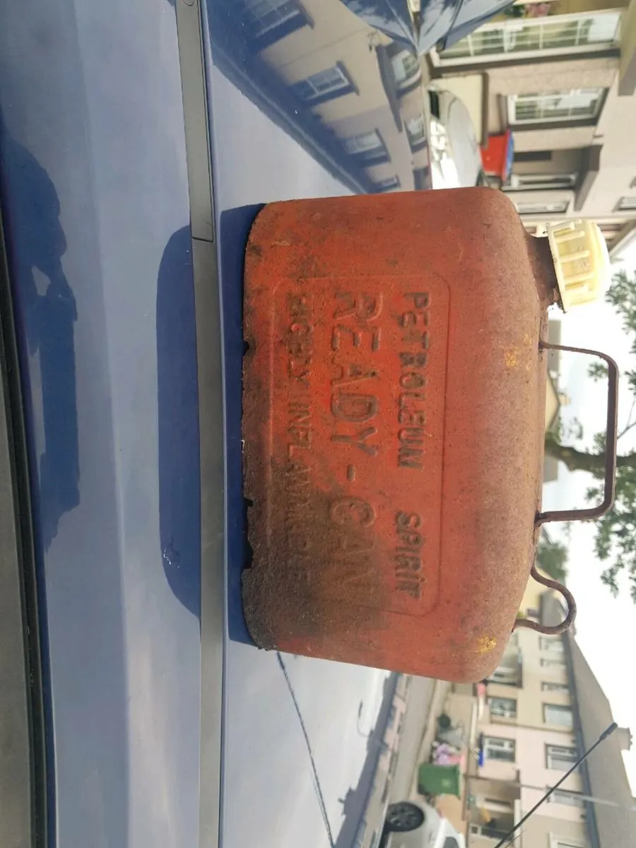 Old steel jerry can