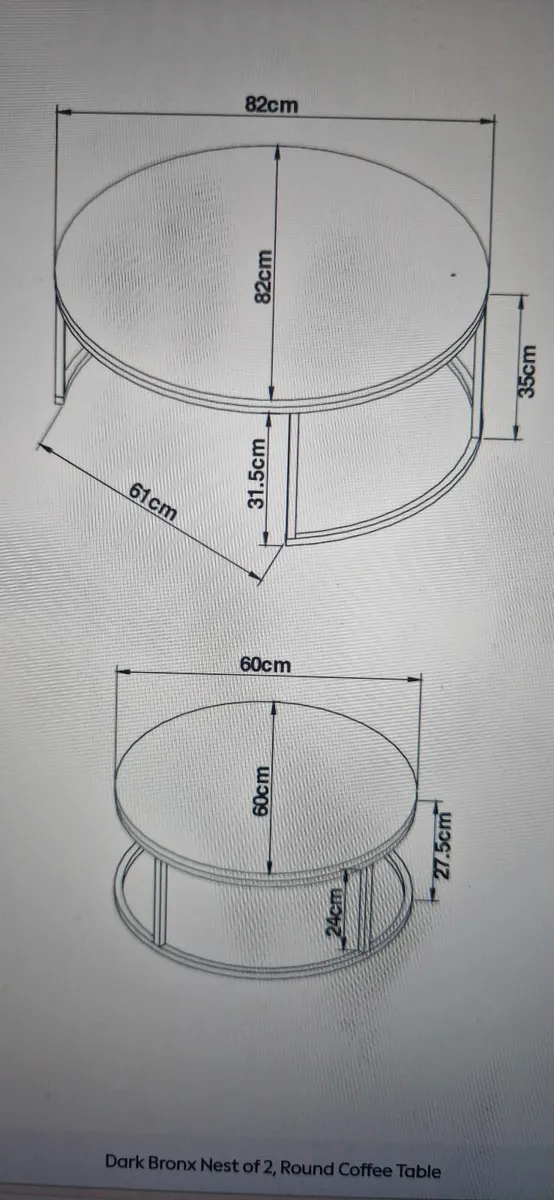 Set of Round Coffee Tables - Image 4