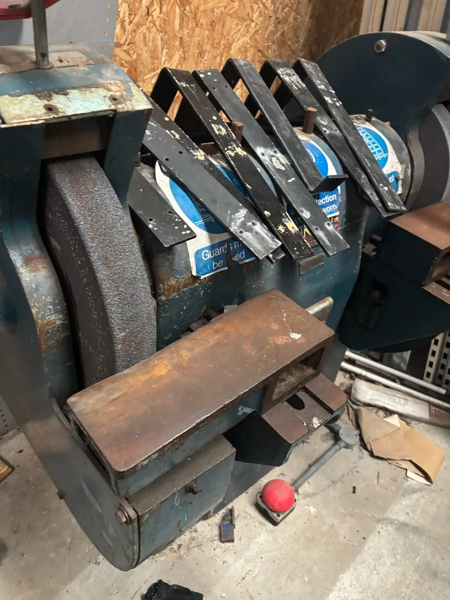 Industrial Twin wheel (14”)free standing grinder - Image 1