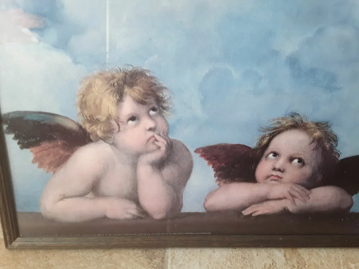 Lovely picture of two cupids - Image 1