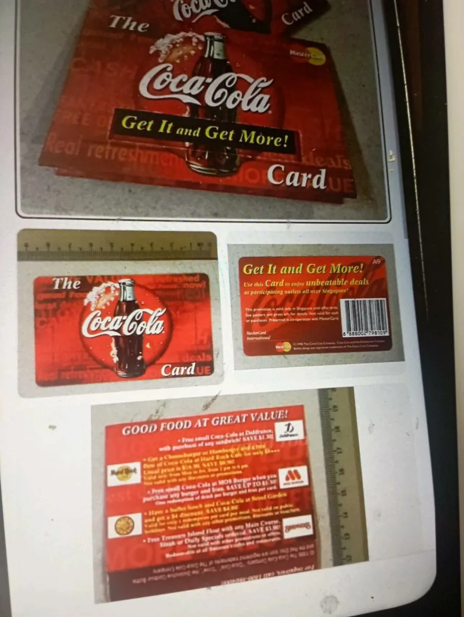 1998  VINTAGE COCA -COLA DISCOUNT CARD. - Image 2