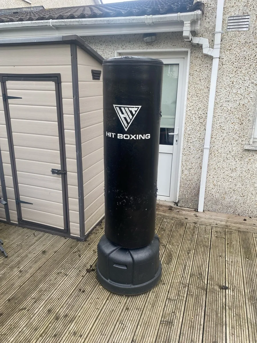 Boxing spin bar Free-standing boxing bag w/ gloves - Image 2