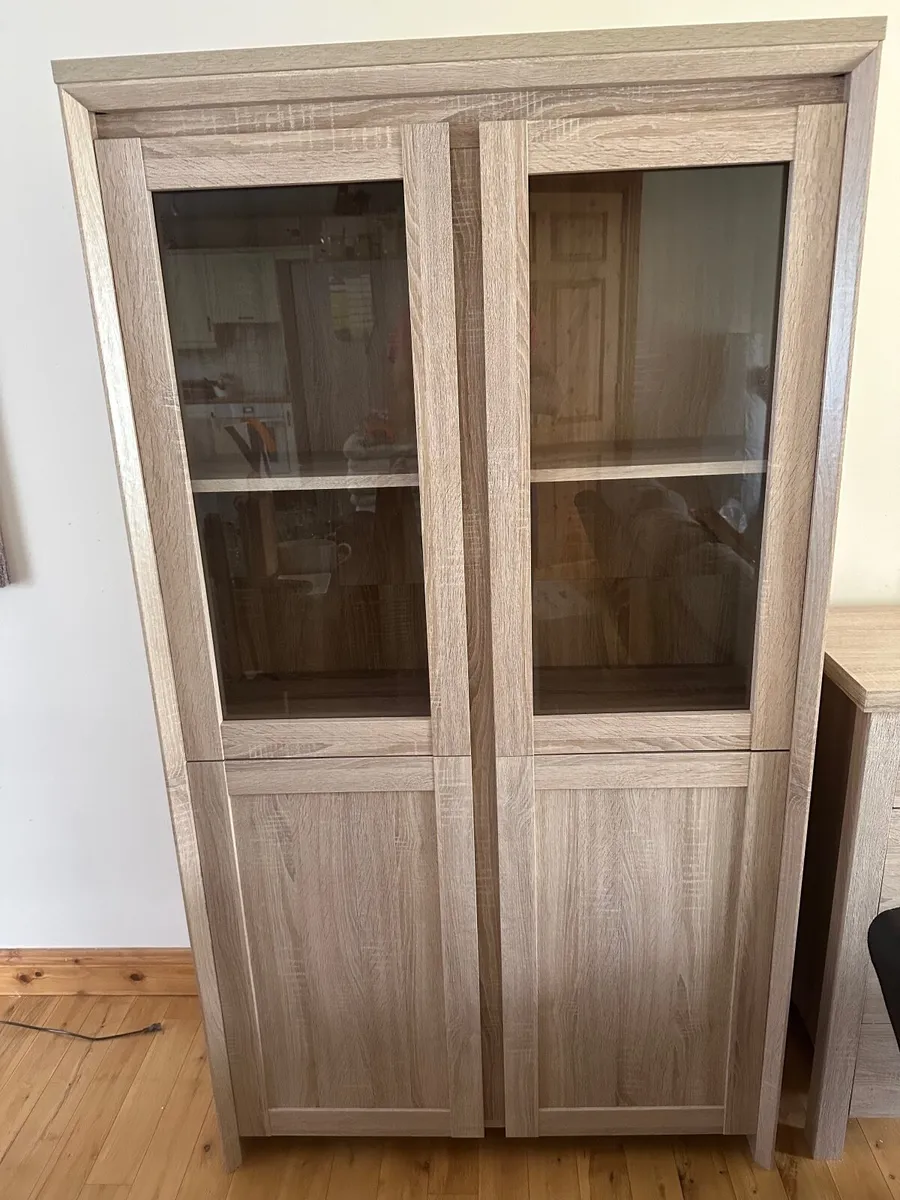 Set of 3 oak furniture - Image 4