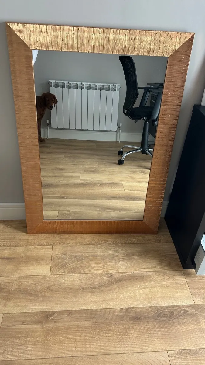 Large Rose Gold Mirror - Image 1