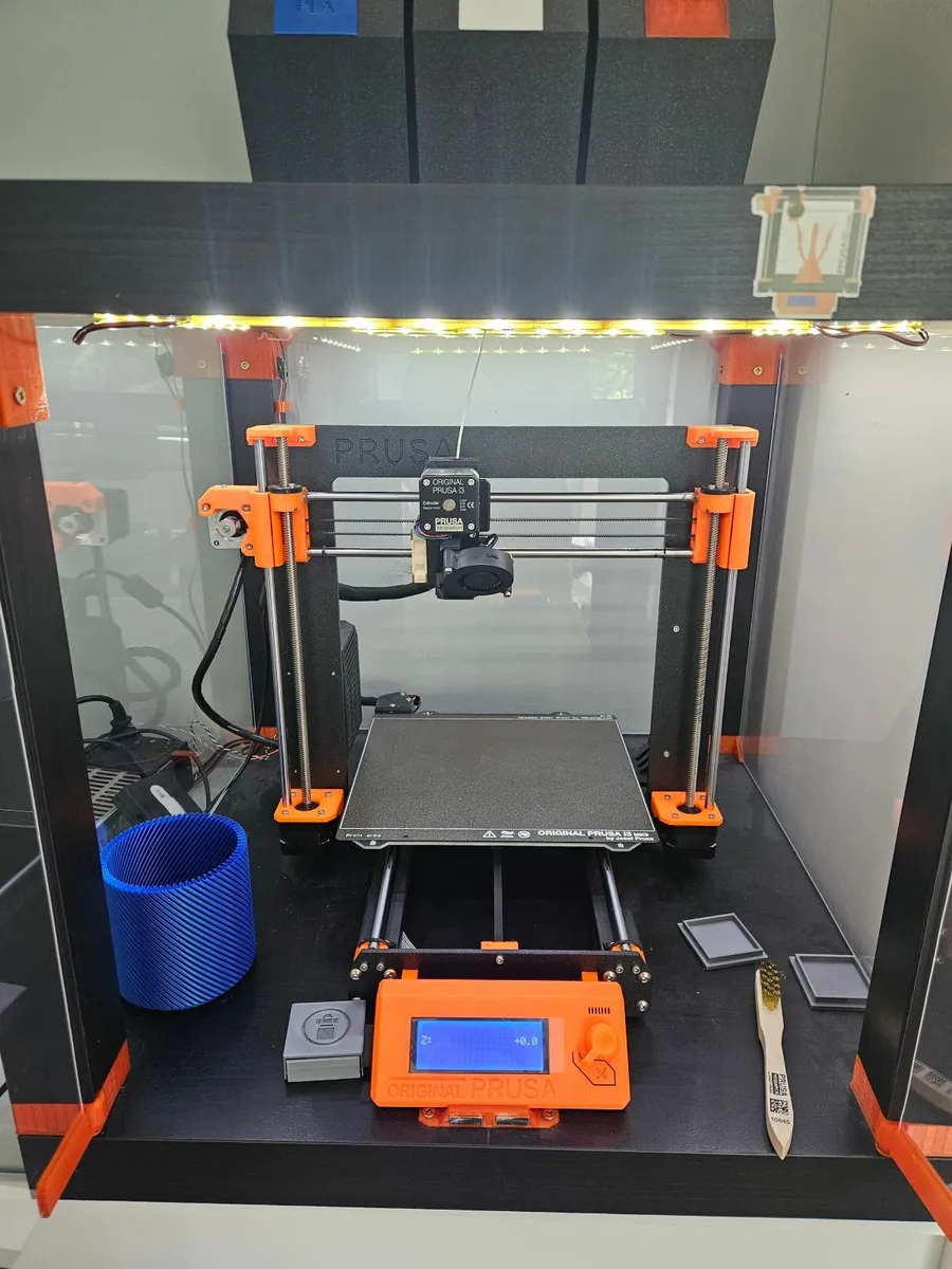 3D Printer Prusa MK3s+ with Enclosure and extras - Image 1