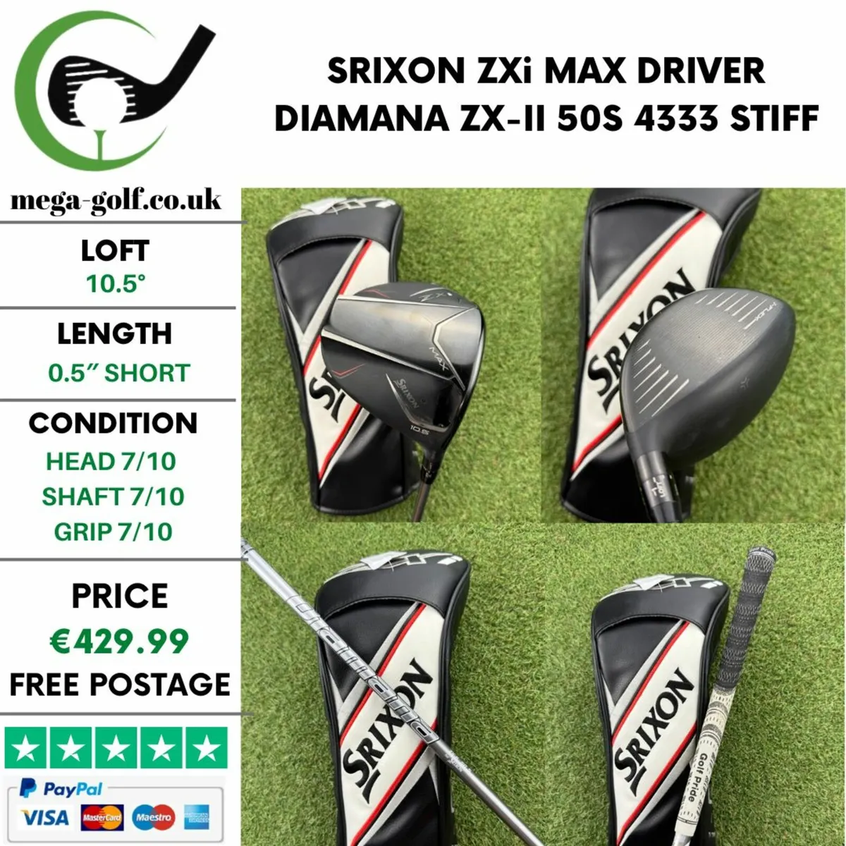 SRIXON ZXi MAX DRIVER / 10.5° / STIFF - Image 1