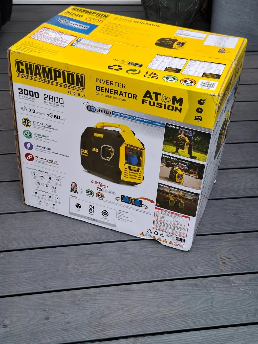 Champion Atom Fusion 3000 Watt Invertor Generator - Image 1