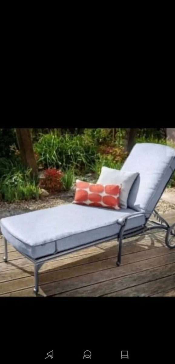**SALE**Hartman Antique Grey Cast Alum  Lounger - Image 1