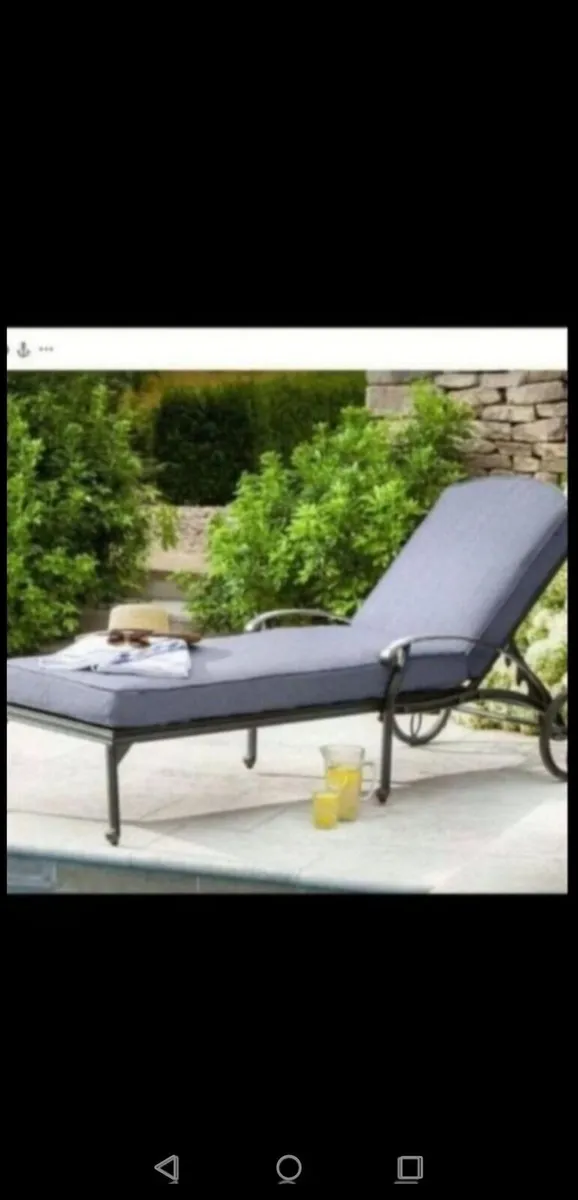 **SALE**Hartman Antique Grey Cast Alum  Lounger - Image 2