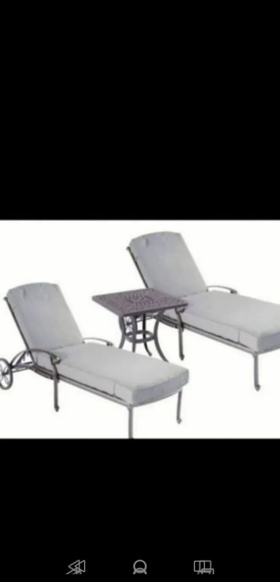 **SALE**Hartman Antique Grey Cast Alum  Lounger - Image 3