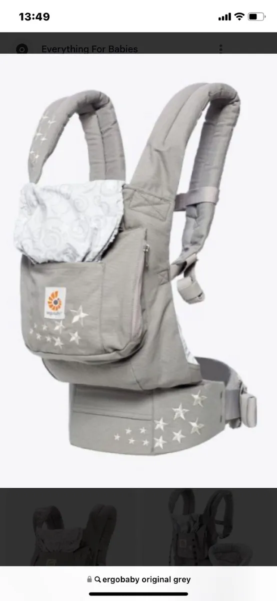 Ergobaby original baby carrier with newborn insert - Image 1