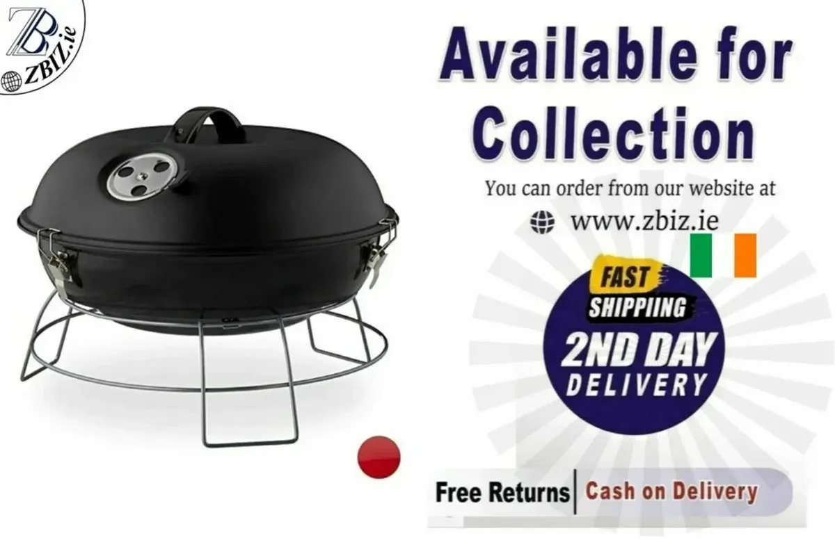 Barbecue Kettle with Lid Portable - Image 1
