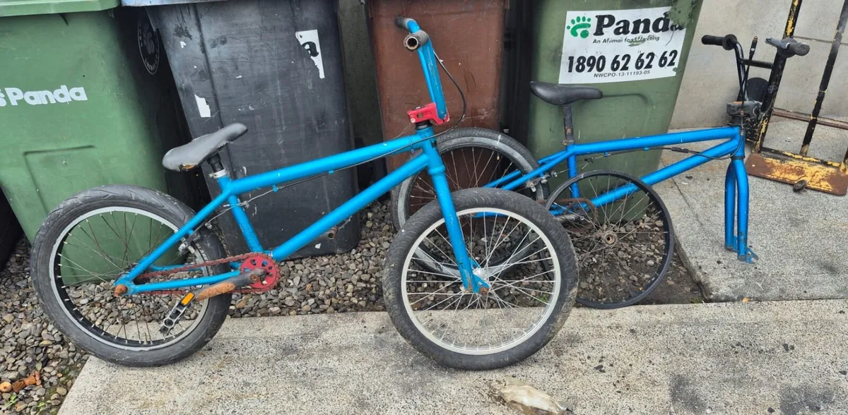 2 Blue Bmx Bikes (need Gone Moving House) - Image 1
