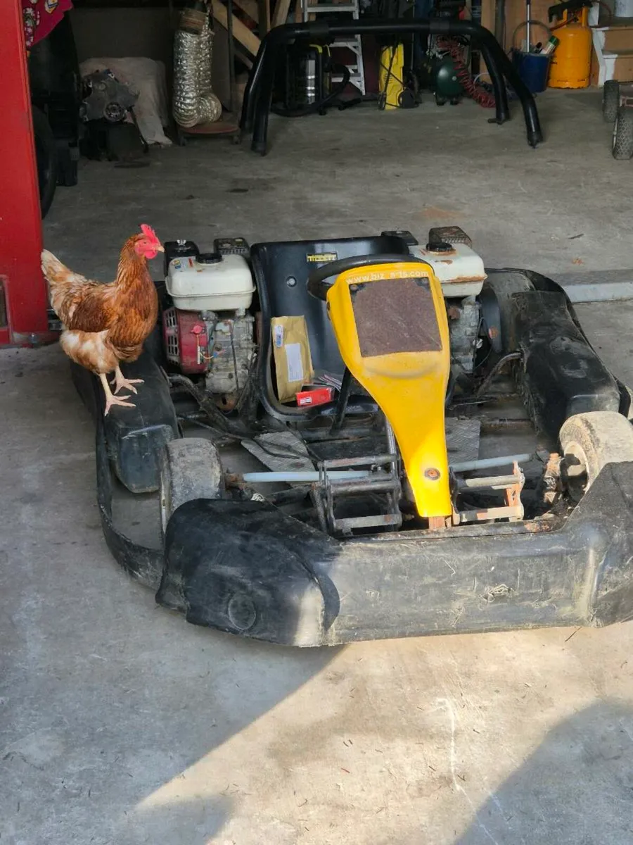 Two honda twin engine go carts - Image 2