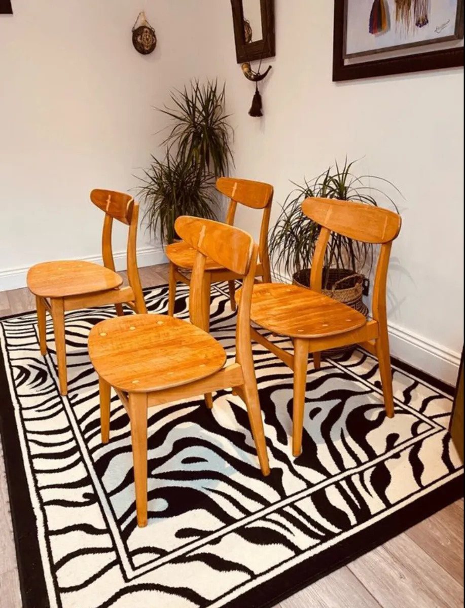 Danish Mid Century Dining Chairs - Image 3