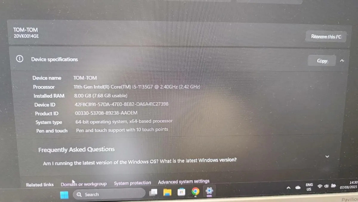 Yoga L13 gen 2 Intel I5 €400ono - Image 3