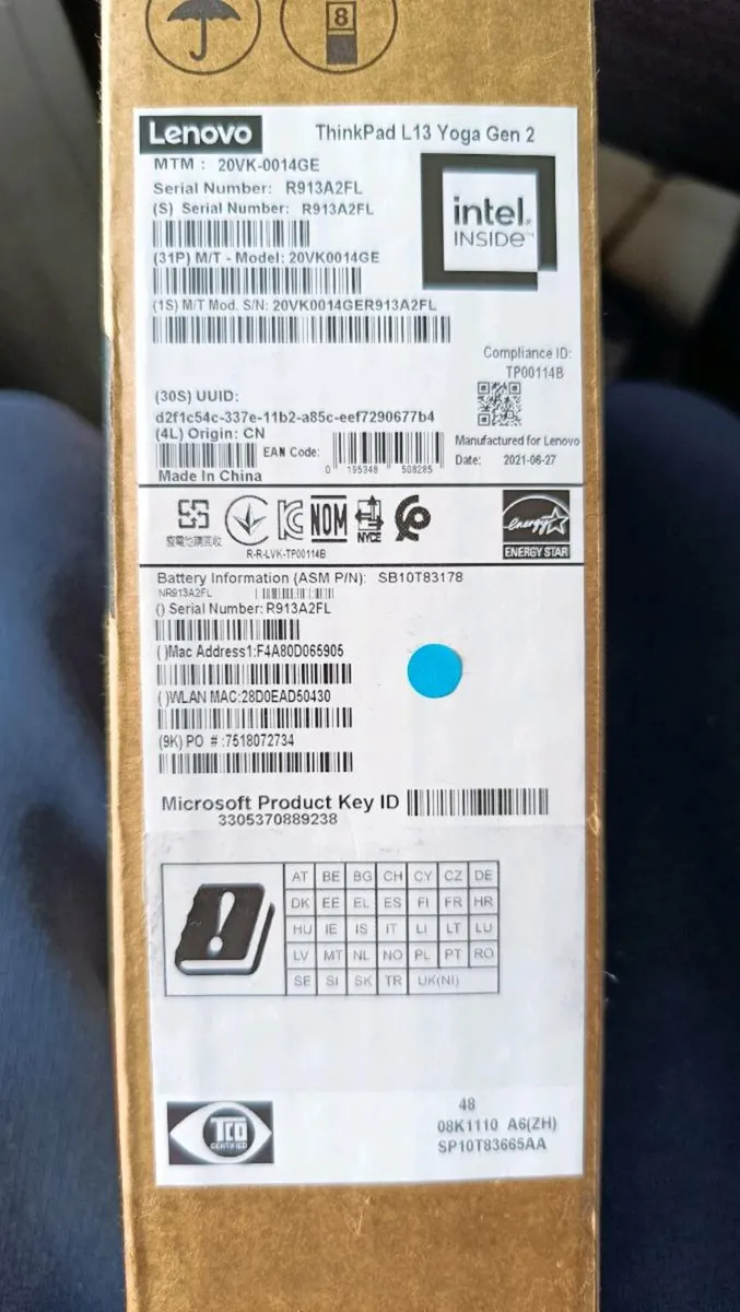 Yoga L13 gen 2 Intel I5 €400ono - Image 4