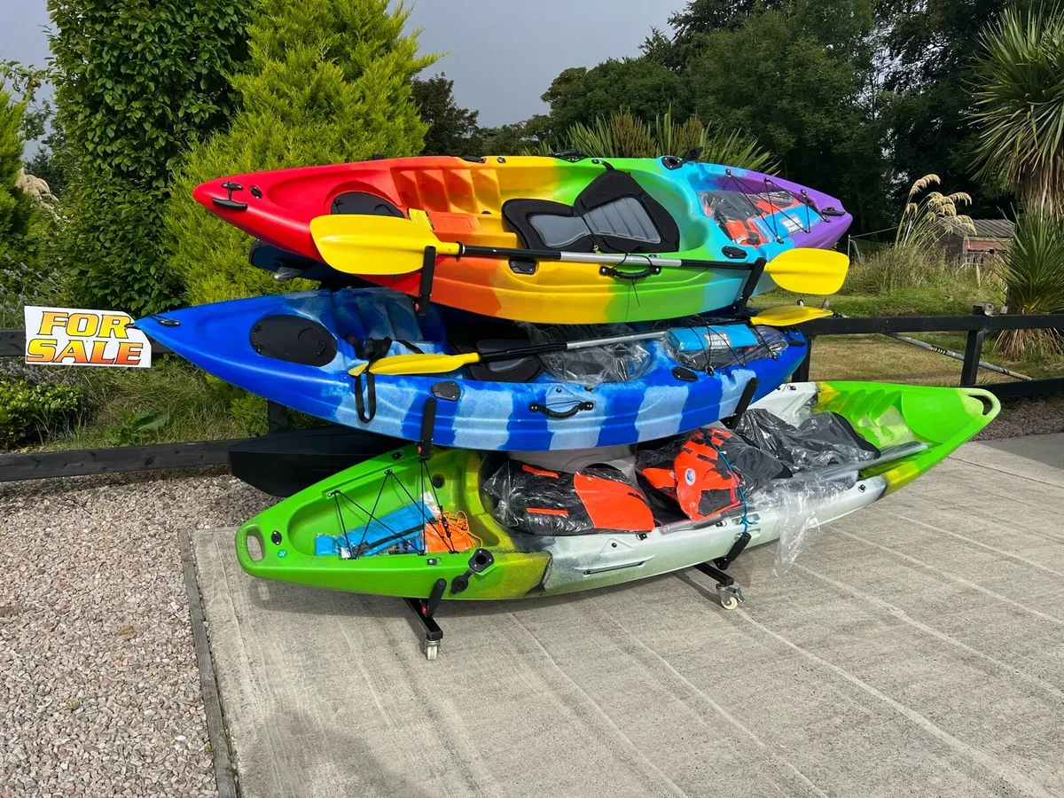 Ex Display Double Kayak Bundle - Green/White