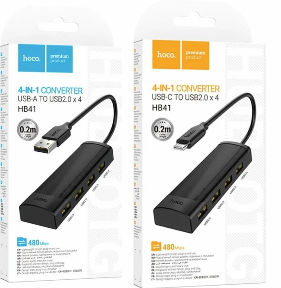 Hoco HB41 4 Port High Speed USB Bank