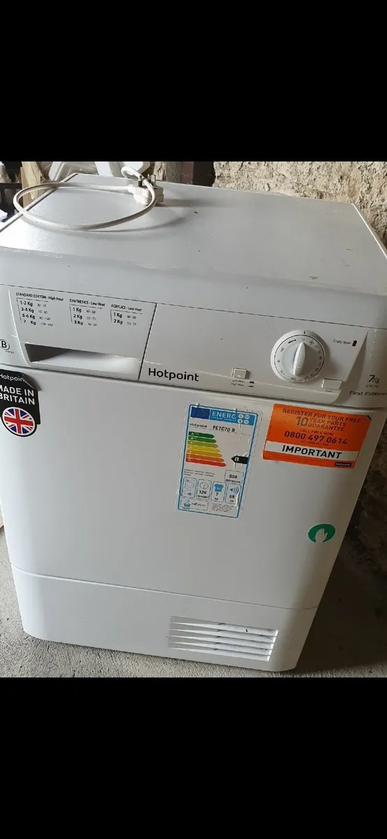 7kg Tumble Dryer for Sale - Image 2