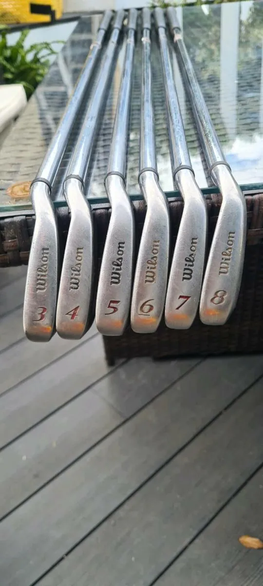 Wilson Deep Red Phat Shaft Irons. Golf clubs. - Image 1