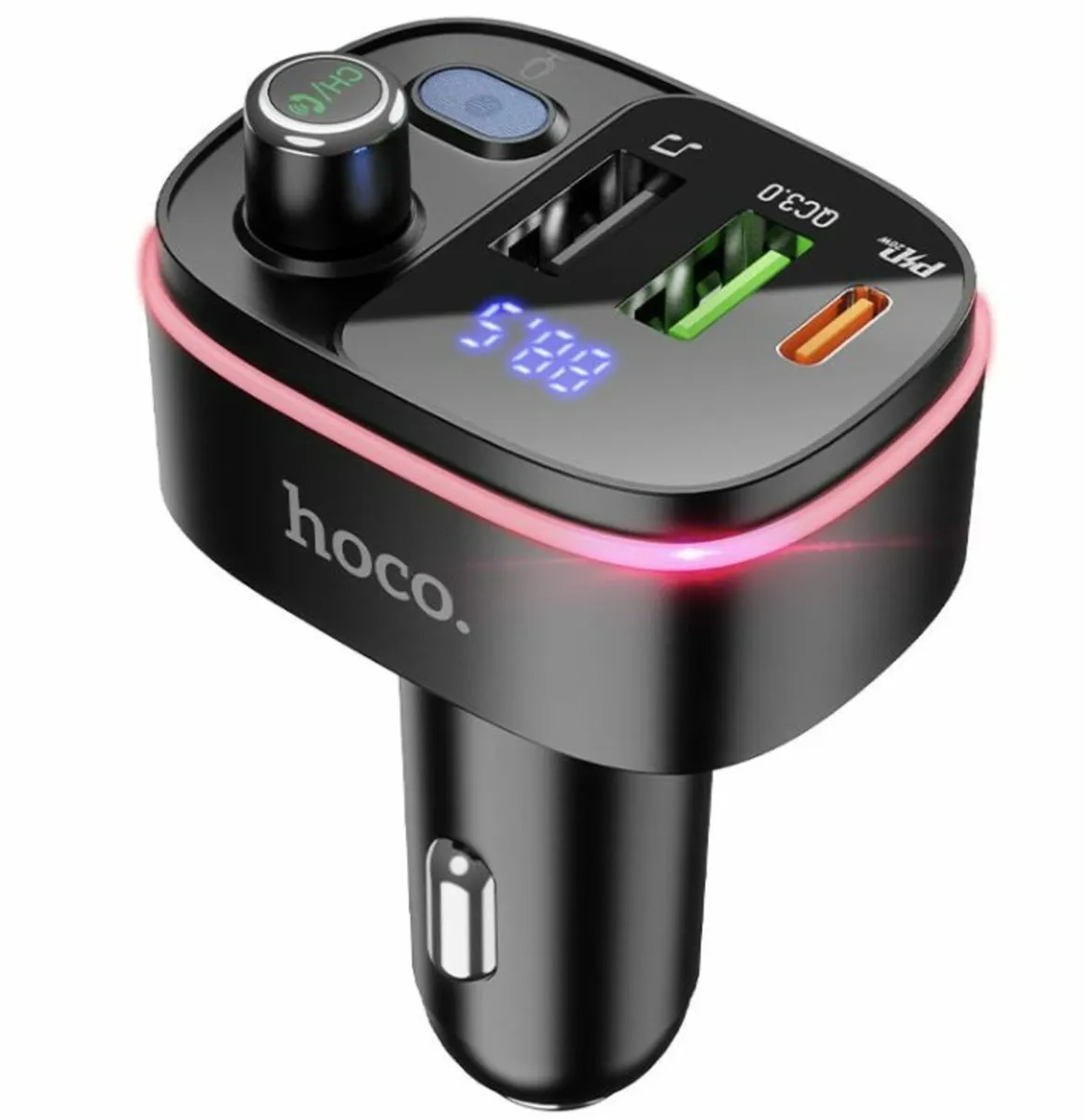 Hoco E62 Bluetooth Car Radio Transmitter With Fast - Image 3