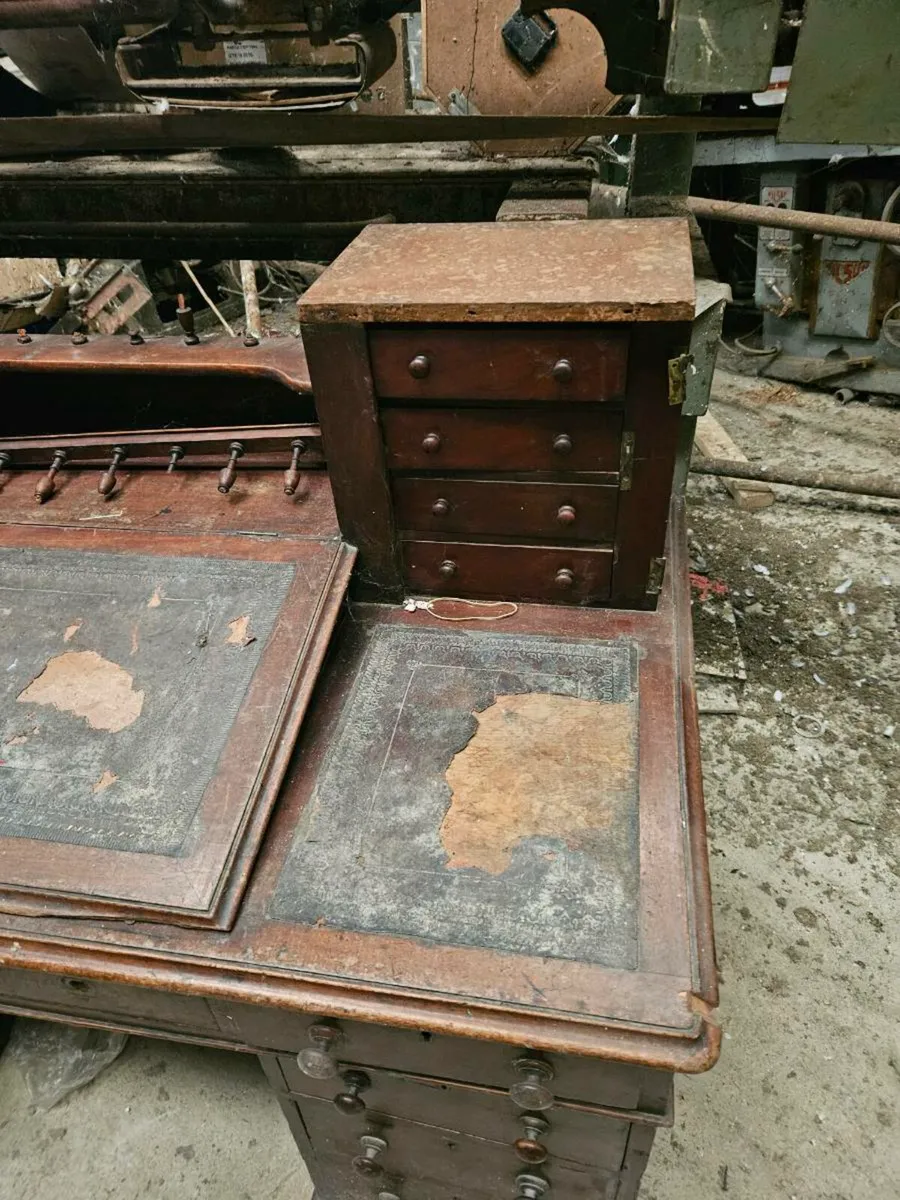 Vintage Antique Doctors Desk - Image 3