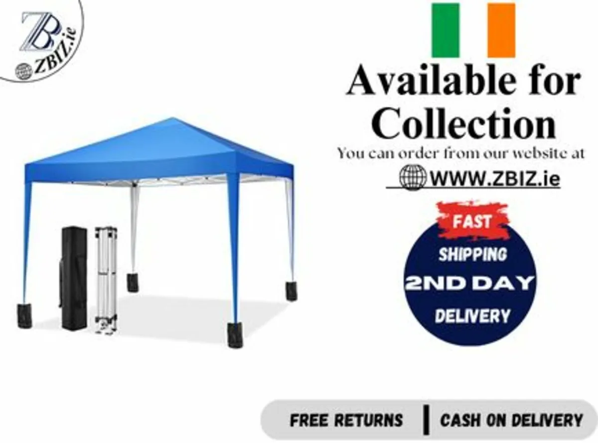 Gazebo 3 x 3 m Waterproof with UV Protection - Image 1