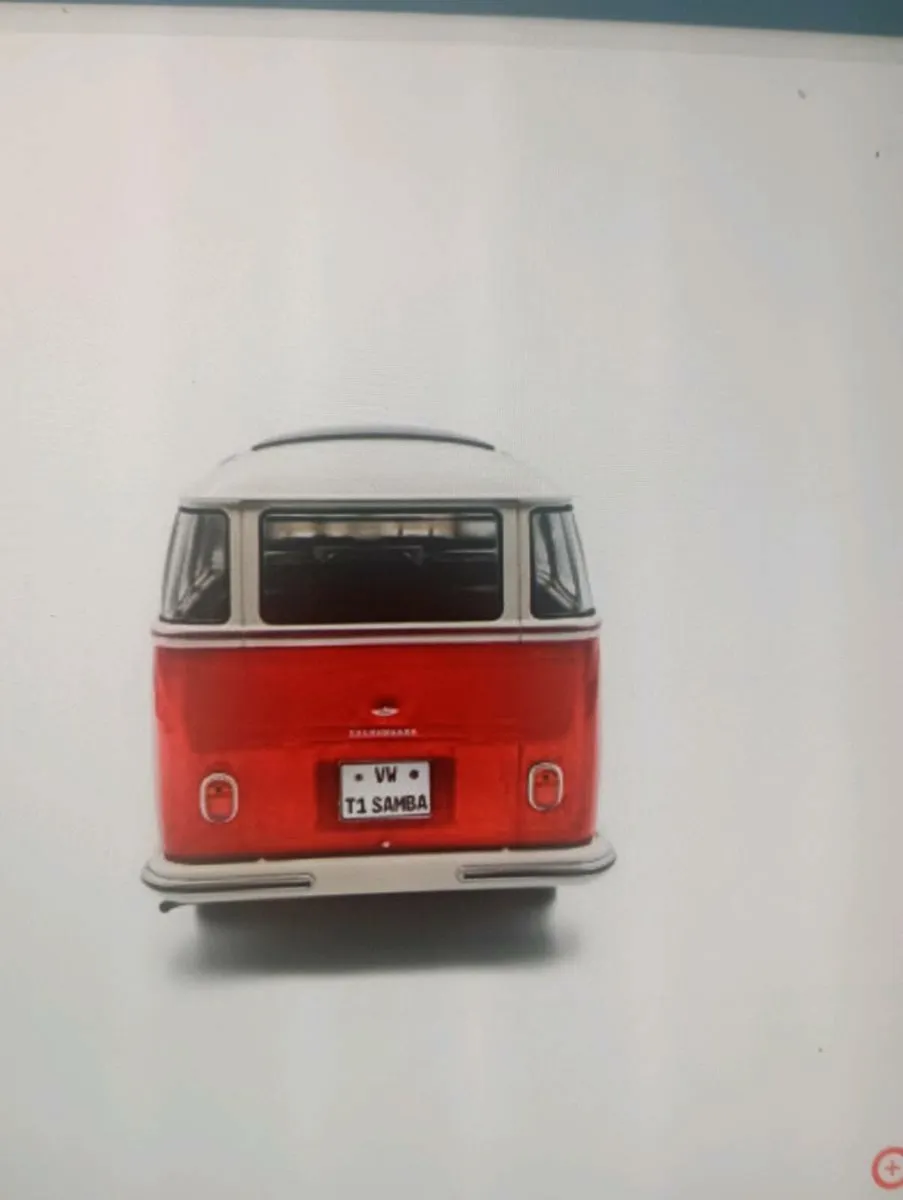 VW TI SAMBA RED /WHITE 1962  BUS 1-18 SCALE - Image 2