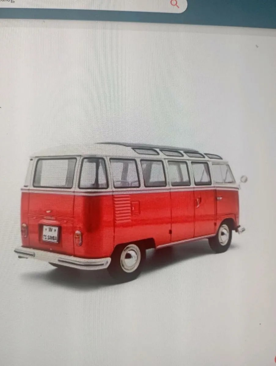 VW TI SAMBA RED /WHITE 1962  BUS 1-18 SCALE - Image 3