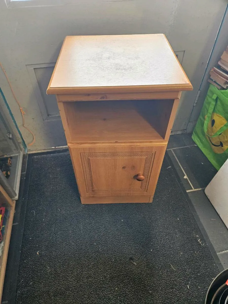 Pine Bedside Locker Cabinet - Image 1
