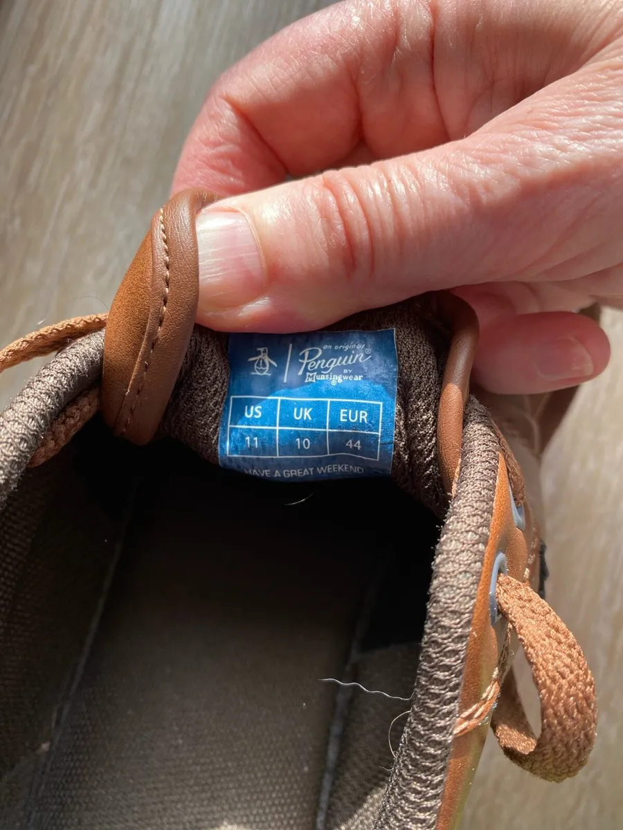 Men’s brown Original Penguin shoes - Image 3