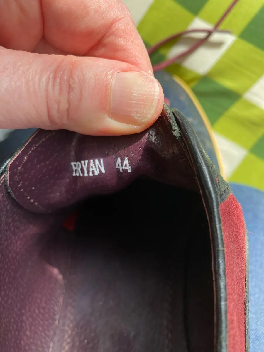 Men’s Navy and Wine dressy shoes - Image 2