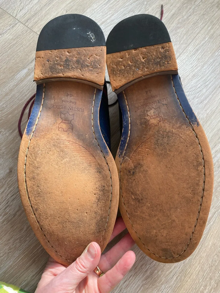 Men’s Navy and Wine dressy shoes - Image 3