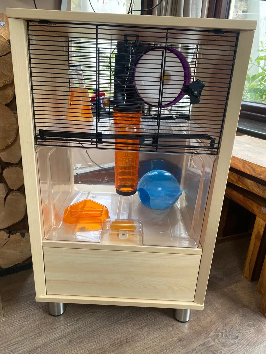 Hamster cage two tier