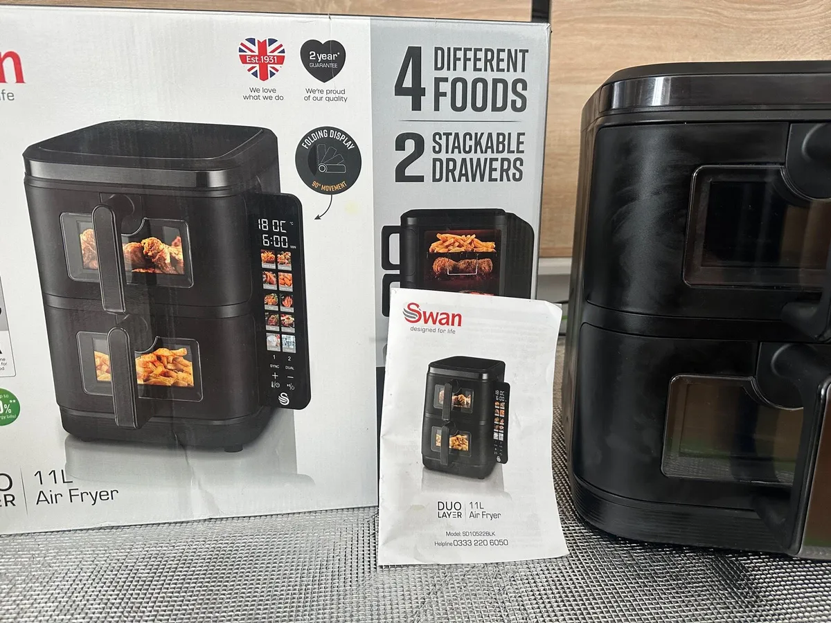 Swan Duo Layer AirFryer 11L - Image 2