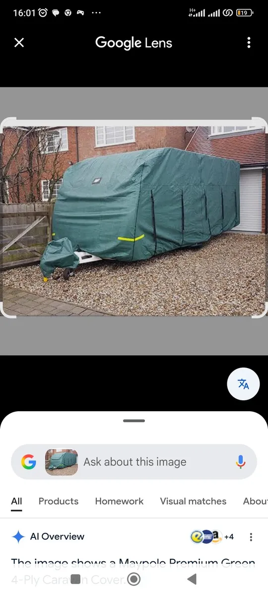 Winter breathable caravan cover for sale - Image 1