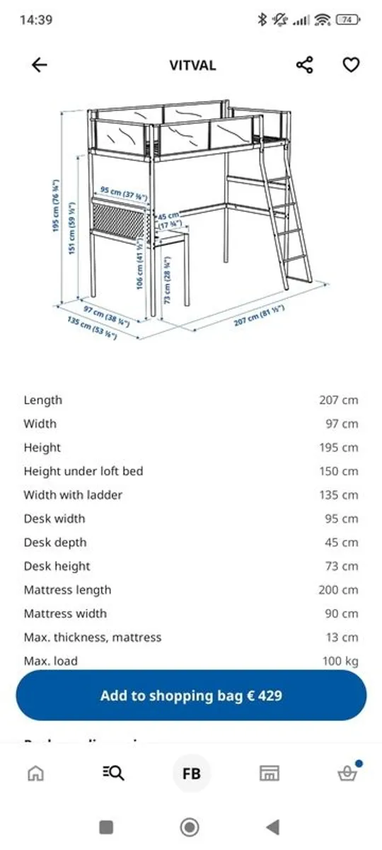 Ikea Loft Bed - Image 4