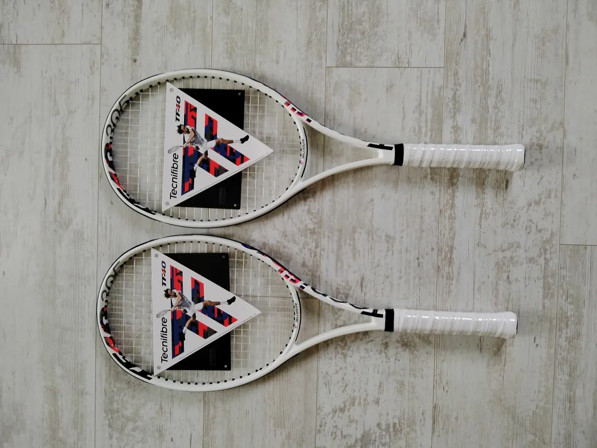 Pair of Tecnifibre TF40 Tennis rackets for sale - Image 1