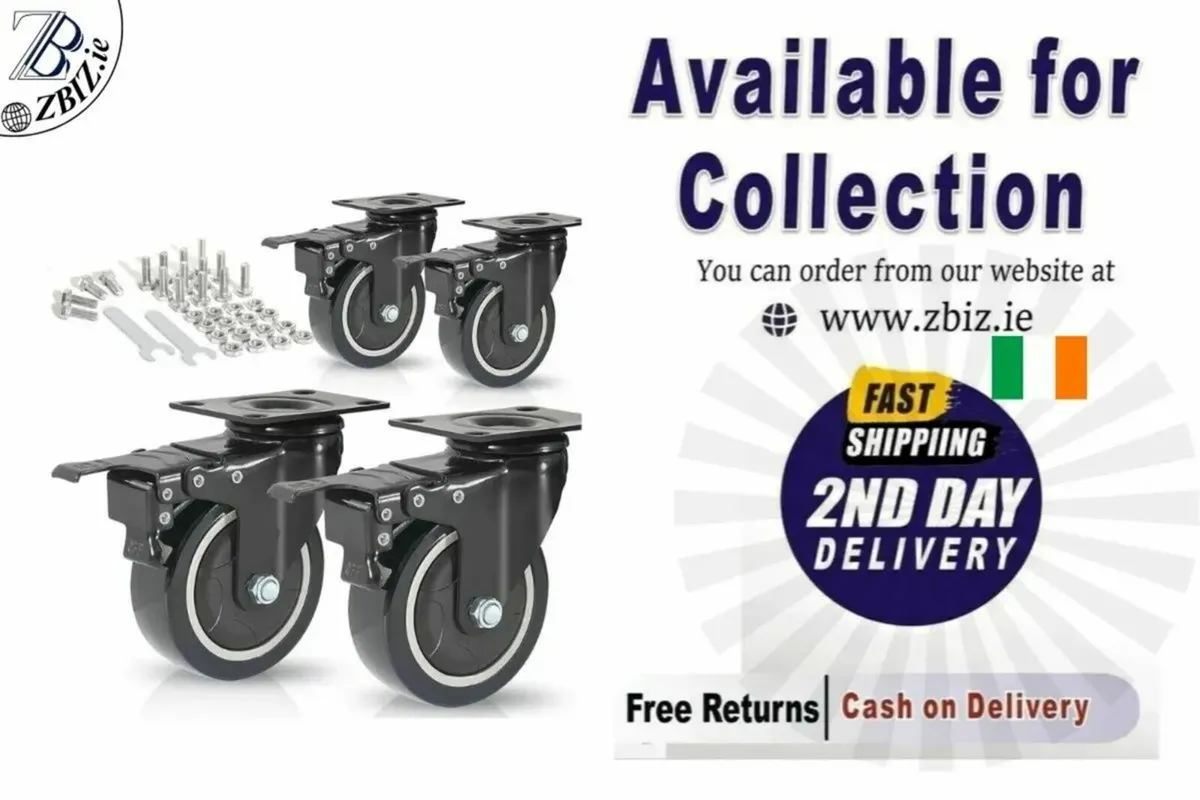 Castor Wheel 50mm Heavy Duty 200KG Capacity - Image 1