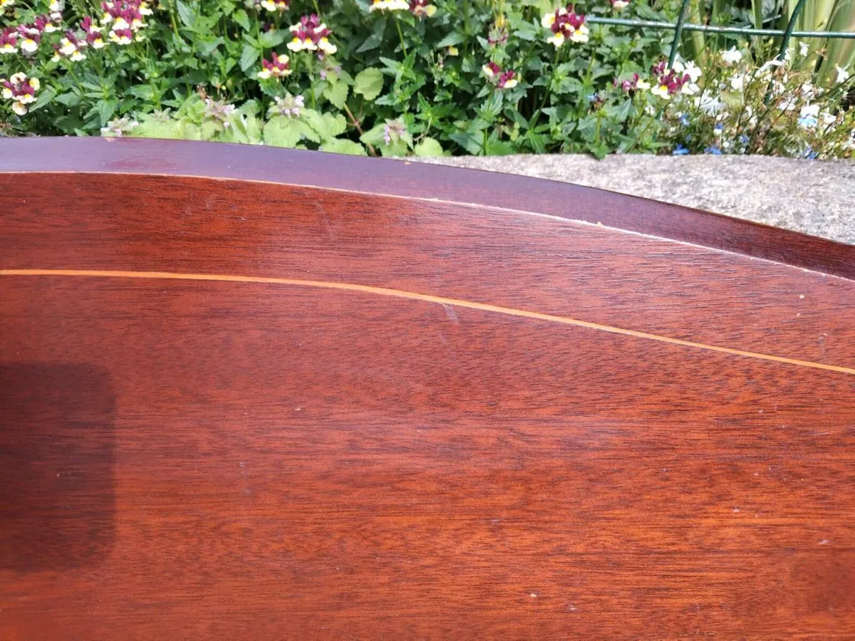 Inlaid Mahogany headboard - Image 3