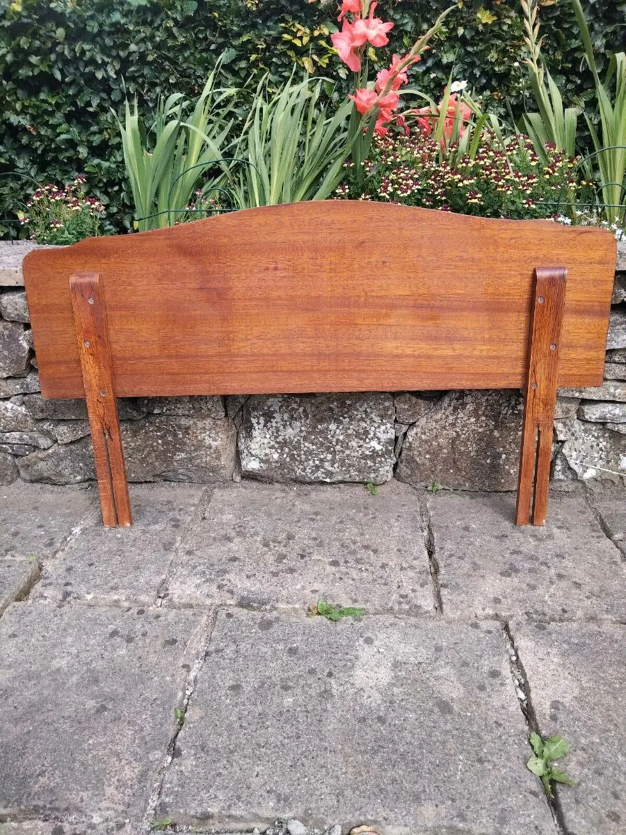 Inlaid Mahogany headboard - Image 4