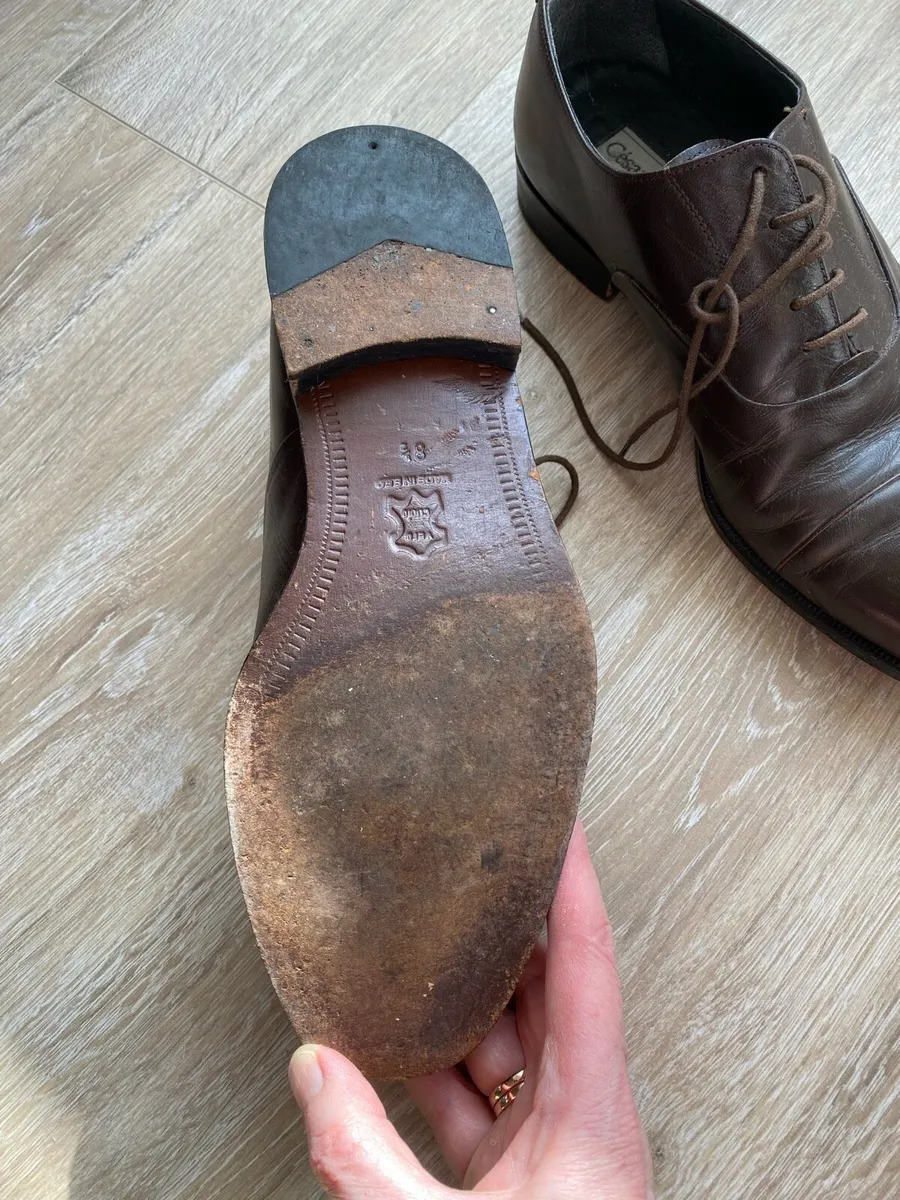 Men’s dark brown Leather shoes - Image 2