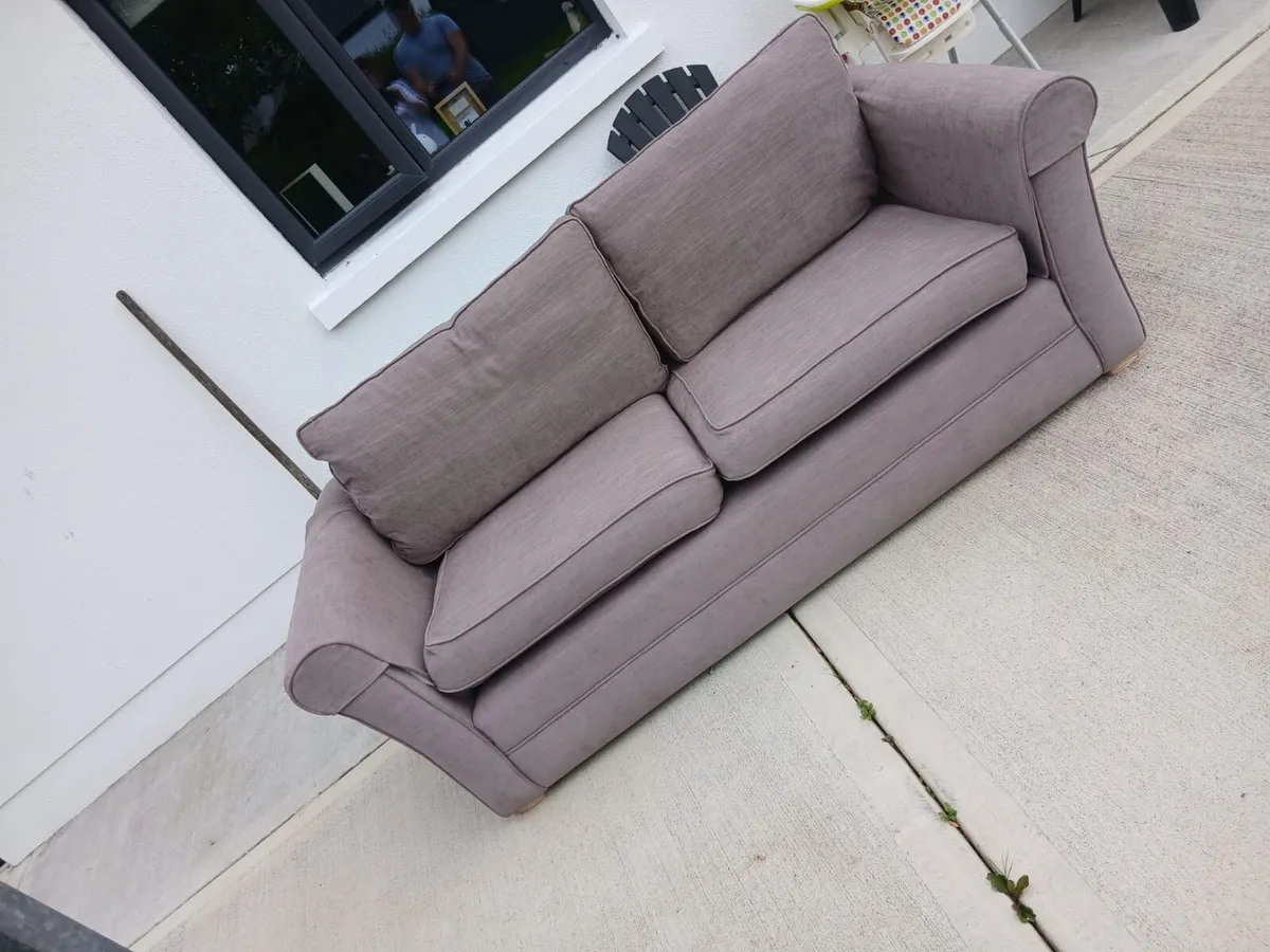 Feather filled cushion couch - Image 1