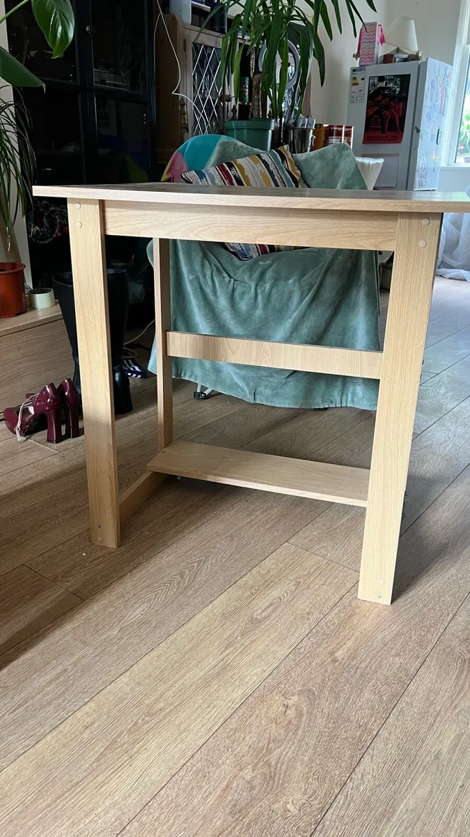 Modern Light Oak Desk / Table – Great Condition - Image 1