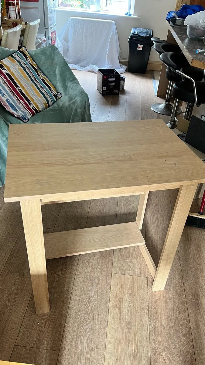 Modern Light Oak Desk / Table – Great Condition - Image 3