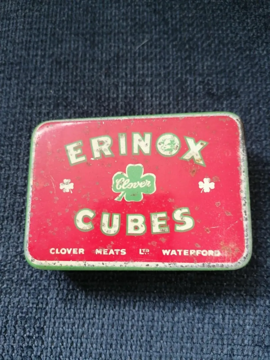 Vintage Irish ERINOX Cubes Storage Tin - Image 1