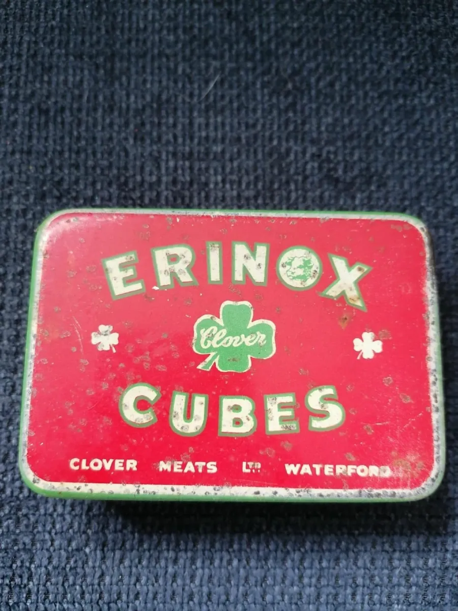 Vintage Irish ERINOX Cubes Storage Tin - Image 2