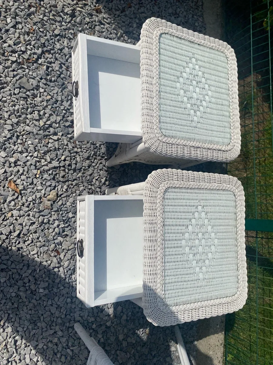 2 mini bed side tables and chair - Image 3