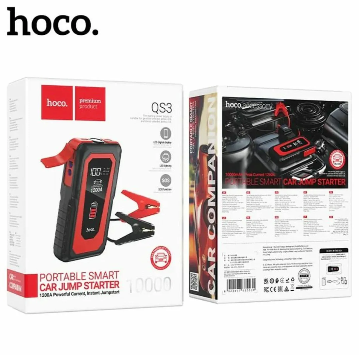 Car Emergency Jump Starter Power Bank 10,000 mAh - Image 1
